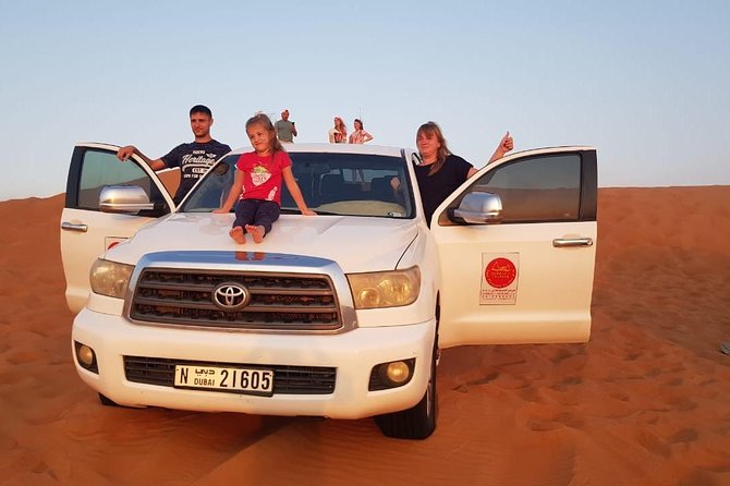 Dubai Half day Desert Safari Quad Bike & Flying Dress Photoshoot - Belly dancing, tenoura, and the fire show