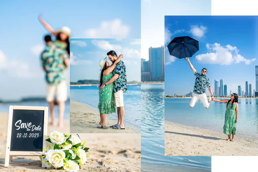 Dubai: JBR Beach Pre Wedding Photoshoot - The first 30 minutes at JBR Beach