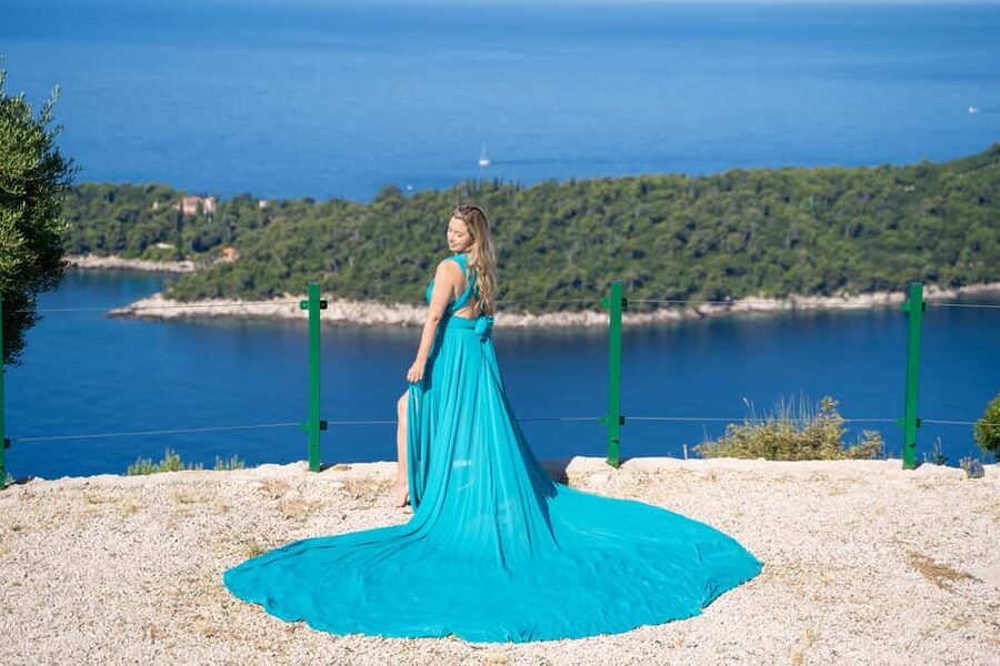 Dubrovnik: Private Flying-dress Photoshoot - Starting at Ploče Gate, on Dubrovnik’s quieter side