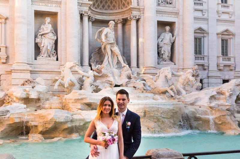 Early morning photoshoot at The Trevi Fountain - Why an early Trevi Fountain session works