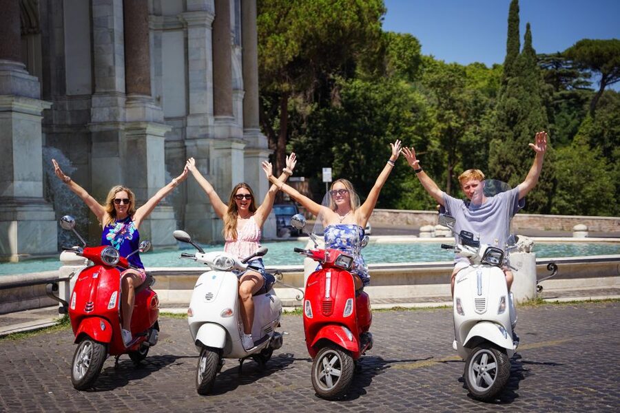 Explore city on Vespa with Professional Photographer - Janiculum Hill and the wide city view