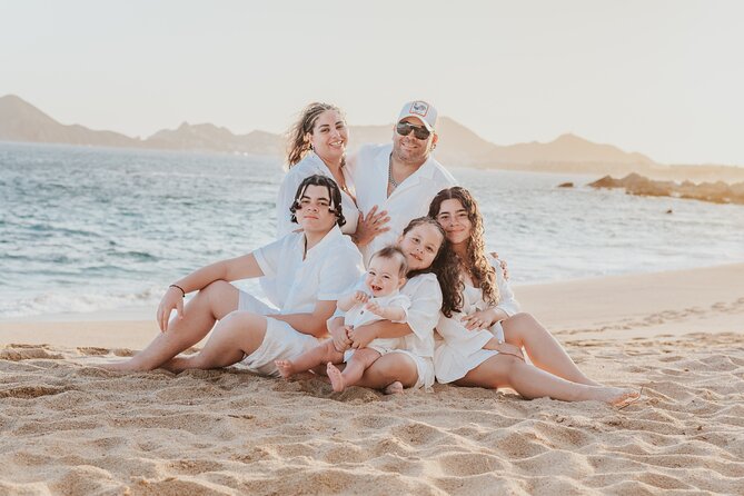 Family photo shoot on beach monuments - A Private Session for Your Own Family