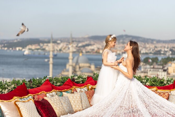Flying Dress Photography on an Iconic Rooftop in Istanbul - What This Istanbul Rooftop Session Really Offers