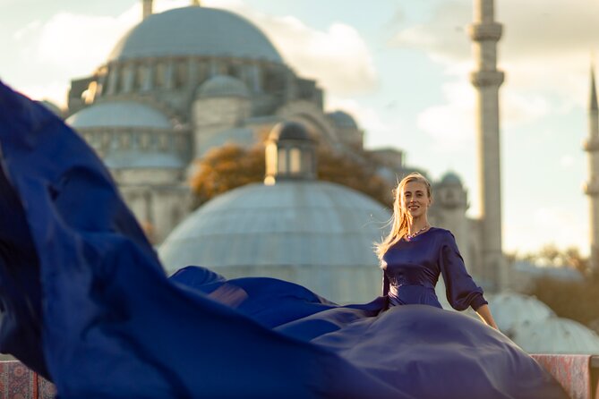 Flying Dress Photography on an Iconic Rooftop in Istanbul - Timing, Weather, and Practical Details