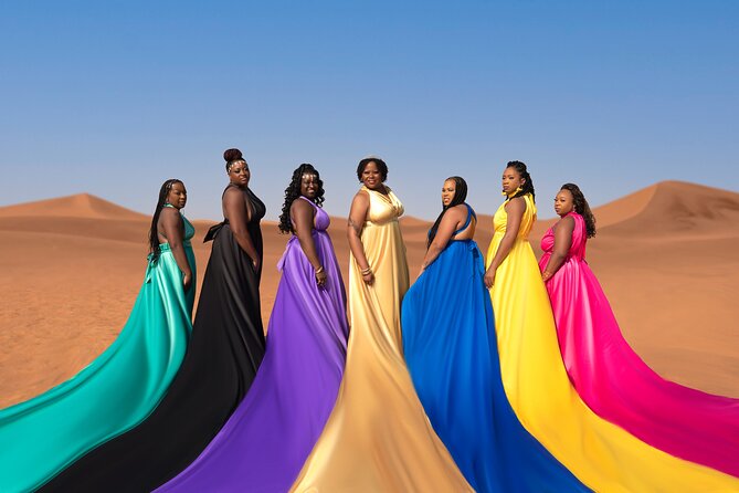 Flying dress photoshoot activity in Dubai - Photo delivery and editing