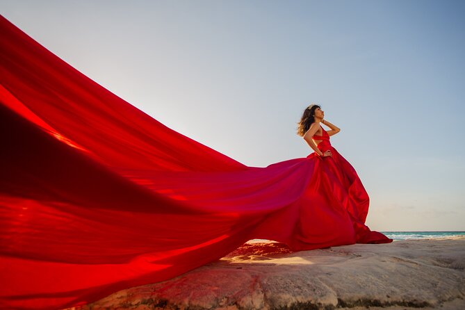 Flying dress photoshoot cancun - What arrives after the session