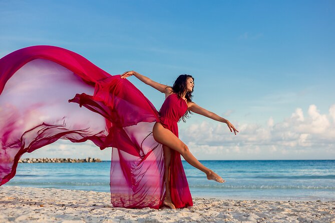 Flying dress photoshoot cancun - Forum Beach Cancun and Playa Delfines