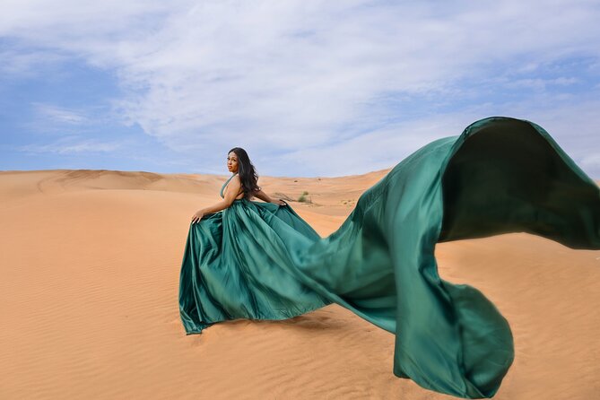 Flying Dress Photoshoot Dubai Solo, Couple and Group 3Hours - What you receive after the camera stops