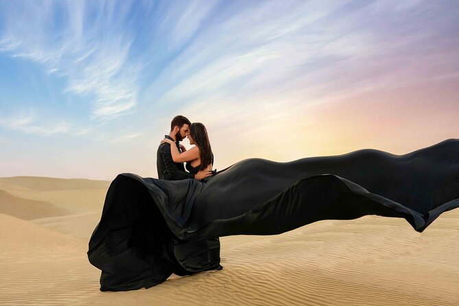 Flying dress photoshoot Dubai Solo, Couple and Group Session - Key details at a glance