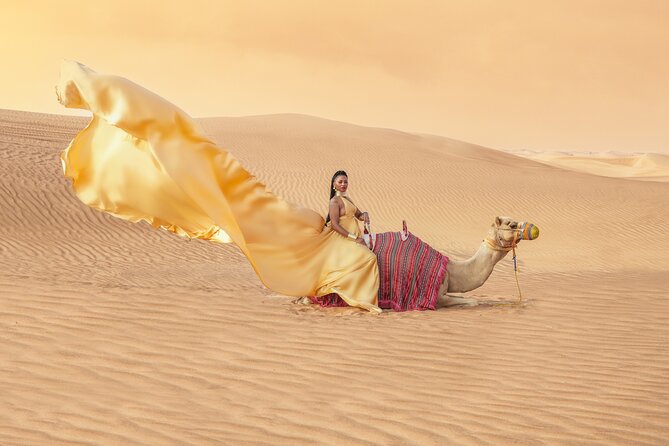 Flying dress photoshoot Dubai Solo, Couple and Group Session - Weather and cancellation rules deserve attention