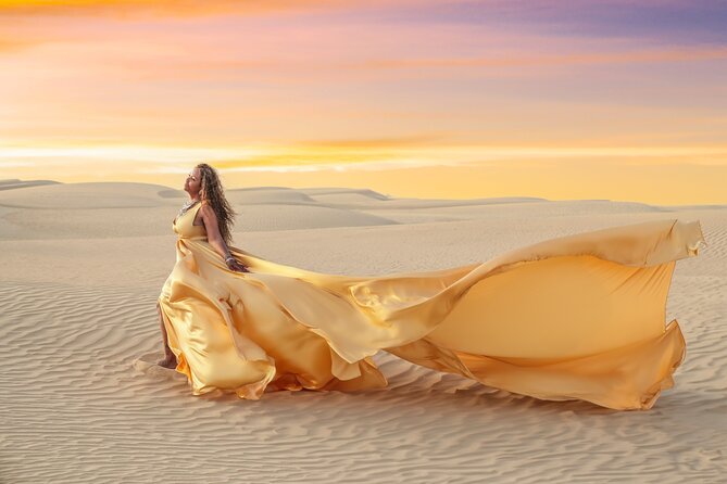 Flying dress photoshoot Dubai Solo, Couple and Group Session - What happens during the three-hour session