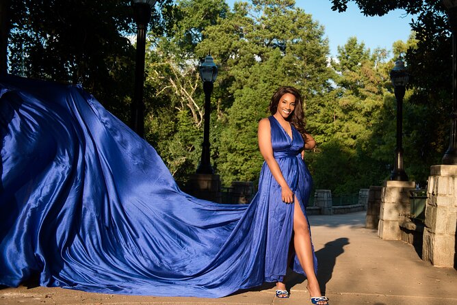 FLYING DRESS Photoshoot in Athens - Greece - A flying dress session with an Athens backdrop