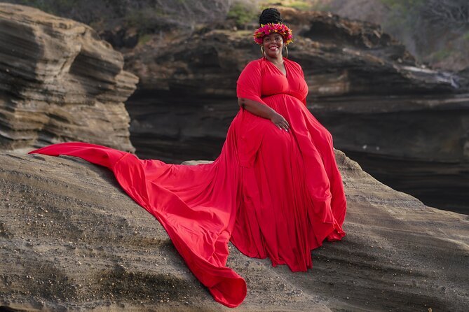 Flying Dress Photoshoot on Oahu - Posing, styling, and working with Stacey
