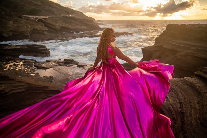 Flying Dress Photoshoot on Oahu - What you receive after the shoot