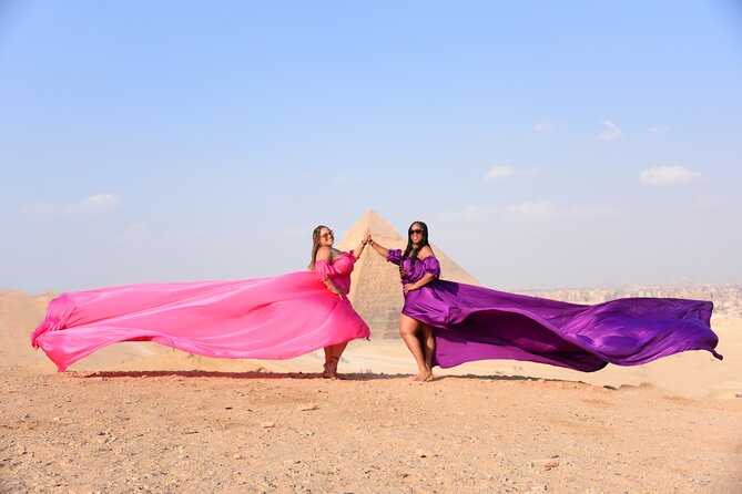 Flying Dress Photoshoot with Camel and Horse Riding in Giza - Key points at a glance
