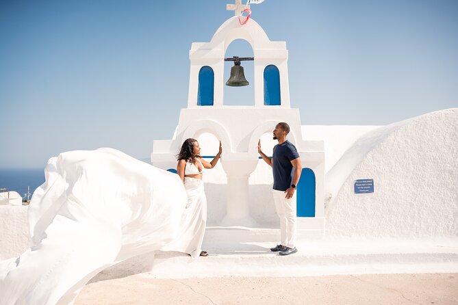 Flying Dress Santorini Photoshoot - Choosing a Flyoia dress in Oia