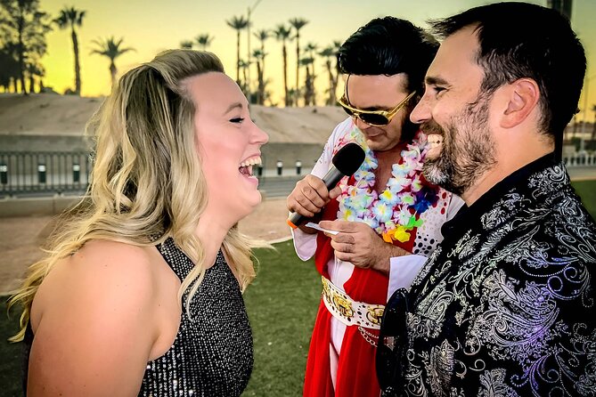 Get Married: Elvis Wedding + Las Vegas Sign + Photography - The private chapel setting keeps the event simple