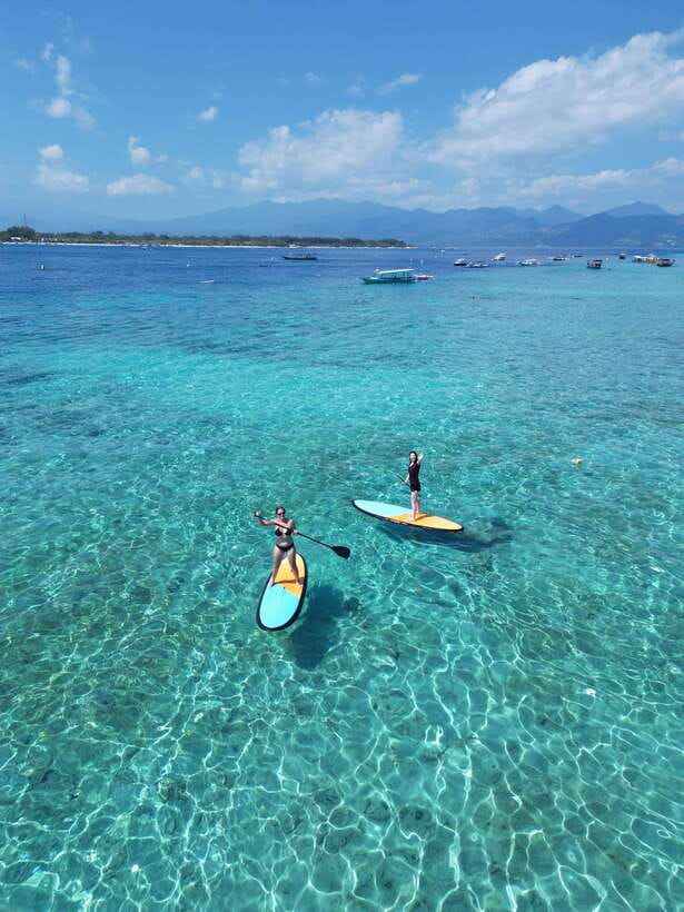 Gili sunrise stand-up paddle boarding (drone photoshoot) - The drone photoshoot and what you receive