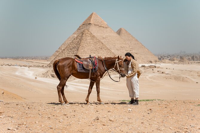 Giza Pyramids Photoshoot with Jumping Horse, Camel and Sphinx - Timing, comfort, and practical limits