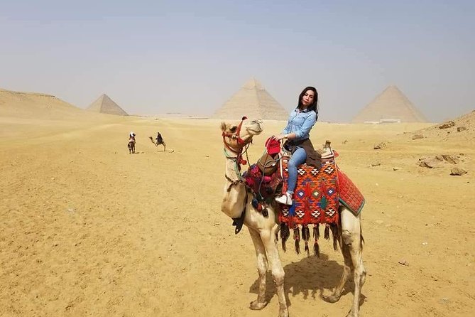 Giza Pyramids Sphinx Camel Ride Lunch with Camera Photographer - The Valley Temple and Chephren connection