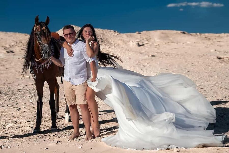 Hurghada: Desert & Sea Horse Riding with + 360° Photos - Swimming with your horse