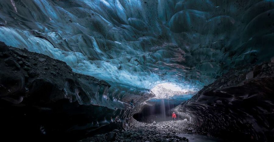 Iceland: Ice Cave Captured with Professional Photos - Walking across the glacier