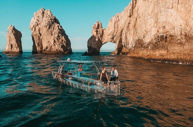 Instagrammable Glass-bottom boat trip in Los Cabos Bay - Meeting El Arco near Cabo San Lucas