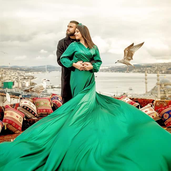 Istanbul: Flying Dress Photoshoot at Rooftop Terrace - Unlimited images are useful, but editing time still matters