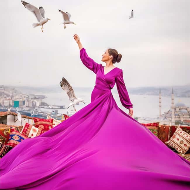 Istanbul: Flying Dress Photoshoot at Rooftop Terrace - What your 20 minutes actually look like