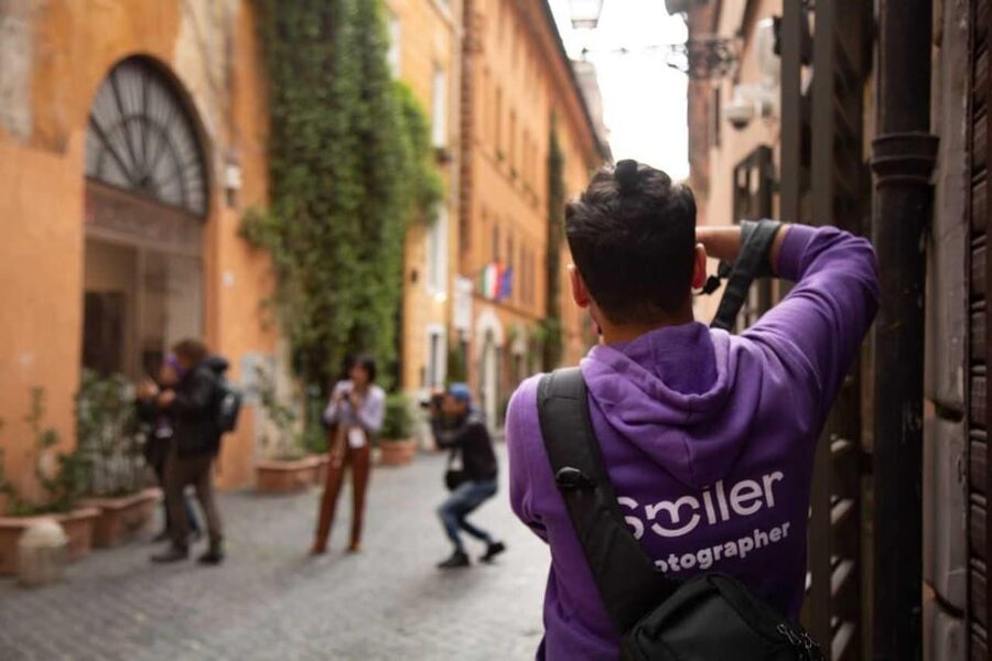 Istanbul: Galata Tower, Bosphorus & Hidden Gems Photo Shoot - Walking toward the Karakoy Umbrellas