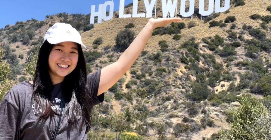 LA: Hollywood Sign Tour with Comedians, Dogs, & Epic Photos - Walking toward the front of the sign