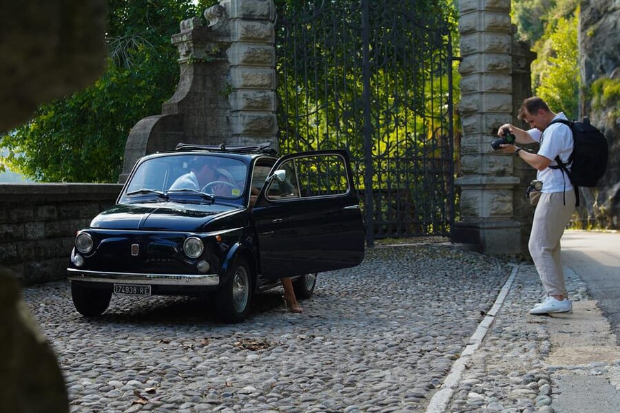 Lake Como: 2hr Photo Tour in a Classic Fiat 500 - The hilltop viewpoint gives the widest frame