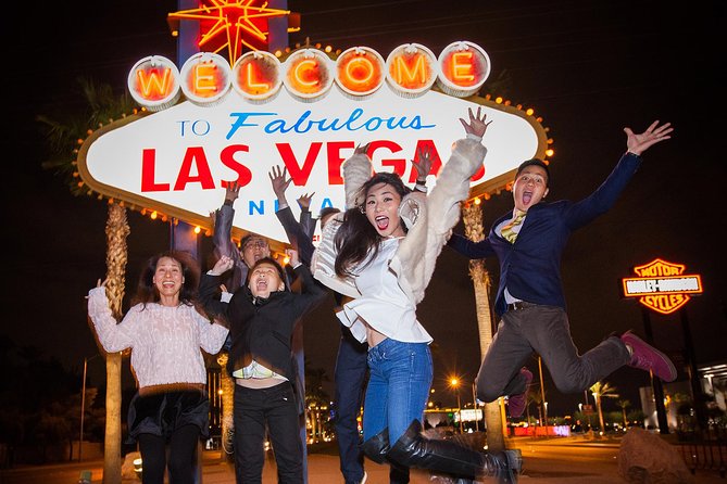 Las Vegas Strip by Super Stretch Limo with Personal Photographer - The Strip at night, with the camera ready