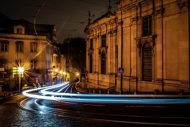 Lisbon by Night: Golden and Blue Hour Photography Walk - Walking down through Alfama after sunset