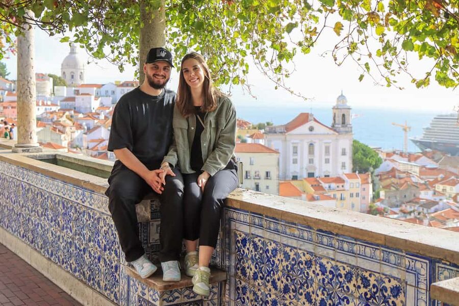 Lisbon: Photoshoot + Video in Alfama | Santa Luzia - Tram 28 adds a distinctly Lisbon frame