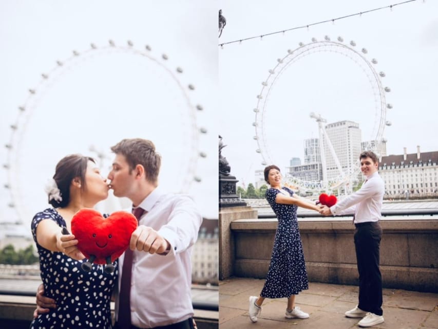 London: Private Couples Photography Session with Landmarks - Fifteen minutes or thirty minutes?