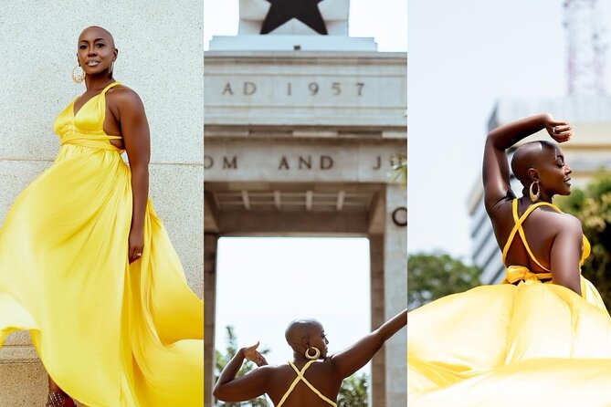 Luxury Flying Dress Photoshoot in Accra - A one-hour fashion shoot in the heart of Accra