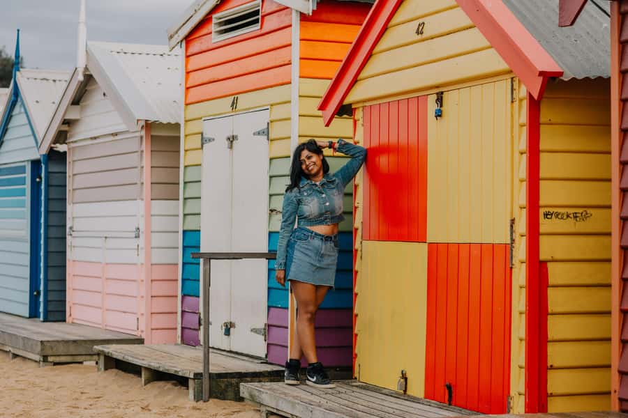 Melbourne: Brighton Beach/Bathing Boxes Photoshoot - The value of $205 for up to six people