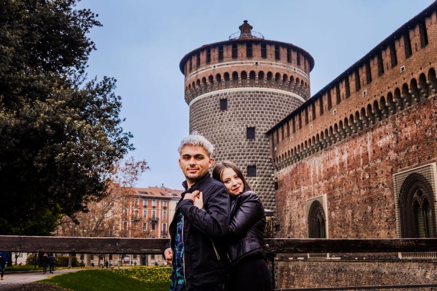 Milan: Professional Photoshoot Outside Sforza Castle - Why Sforza Castle works so well for a short photoshoot