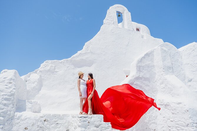Mykonos: Flying Dress Photoshoot - Timing, wind, and the small practical details