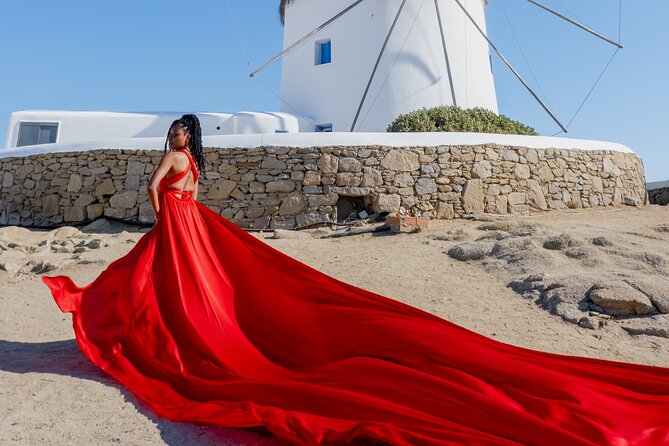 Mykonos: Flying Dress Photoshoot - Who will enjoy this most
