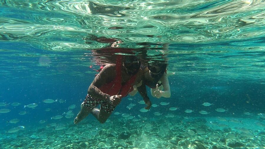 Mykonos: Secluded Bays Sea Kayaking Tour with GoPro Photos - Paddling toward Agios Sostis