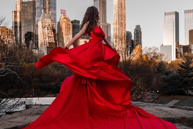 New York Flying-dress photoshoot with iconic NYC views - What you receive after the session