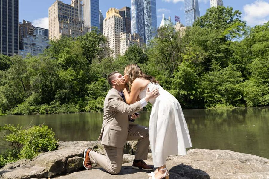 NYC: Surprise Proposal Photoshoot - Capture the Yes Forever - Brooklyn Bridge Park and the West Village options