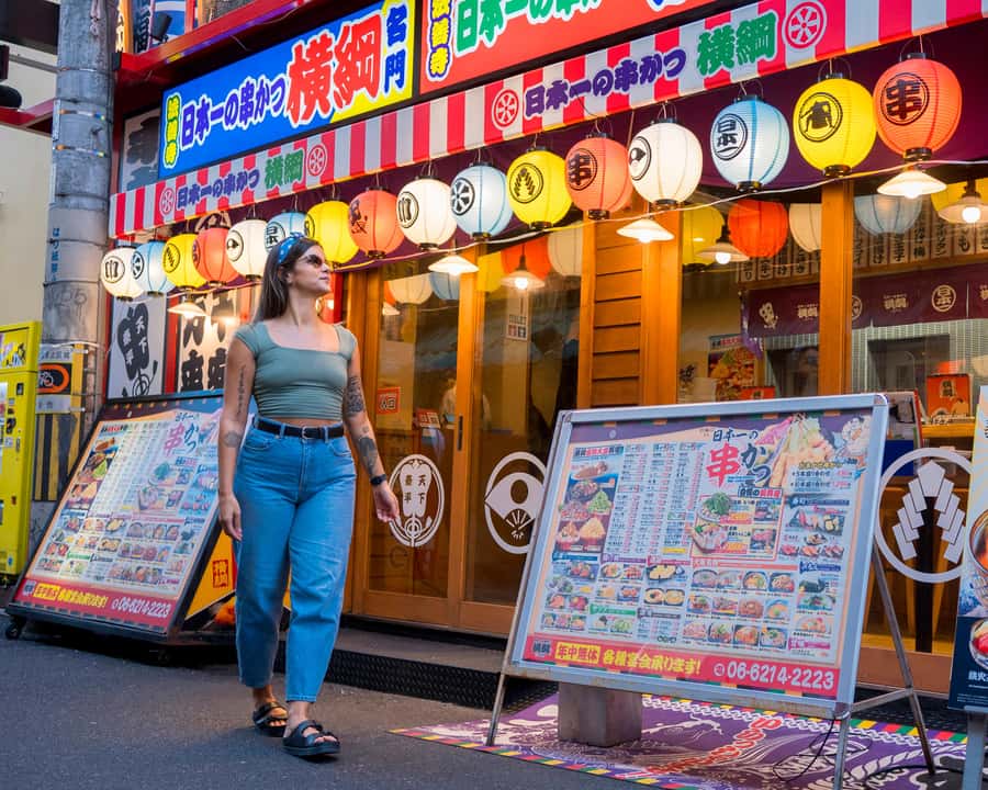 Osaka by Night and Day Photo shoot - Shinsekai for a different side of Osaka