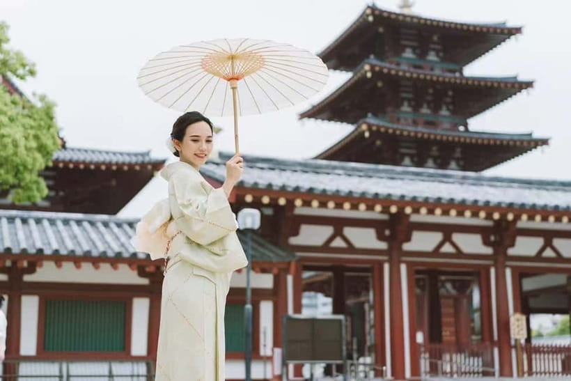 Osaka: Kimono or Yukata Rental &Photos Service Options - What the professional photography option includes