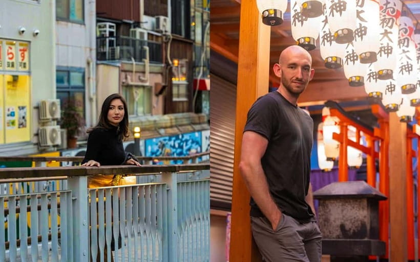 Osaka: Private Vibrant Nighttime Photoshoot (Dotonbori) - America-mura and the smaller streets