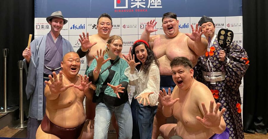 Osaka: Sumo Stage Show with Bento or Snack + Fight & Photo - Audience participation, exercises, and the wrestler challenge