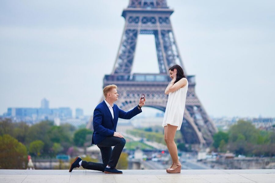 Paris: Romantic Photoshoot for Couples - What your 75 minutes near the Eiffel Tower look like