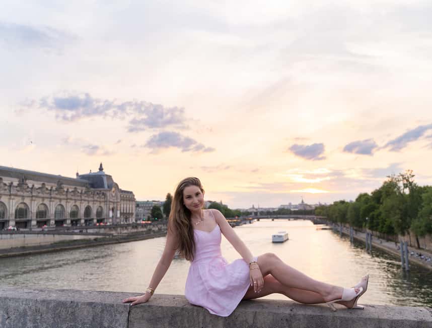 Paris:sunset photoshoot in ❤️️ of Paris- Louvre Orsay Eiffel - Key points to know before booking